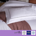 Hotel Branco Bordado tecido atacado consolador conjuntos de cama de hotel colchas Bed Set